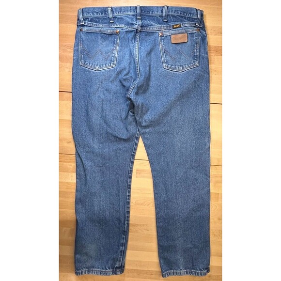 Wrangler Cowboy Cut Original Fit Denim Blue Jeans 40x32 Work Pants 13MWZPW - Picture 2 of 12